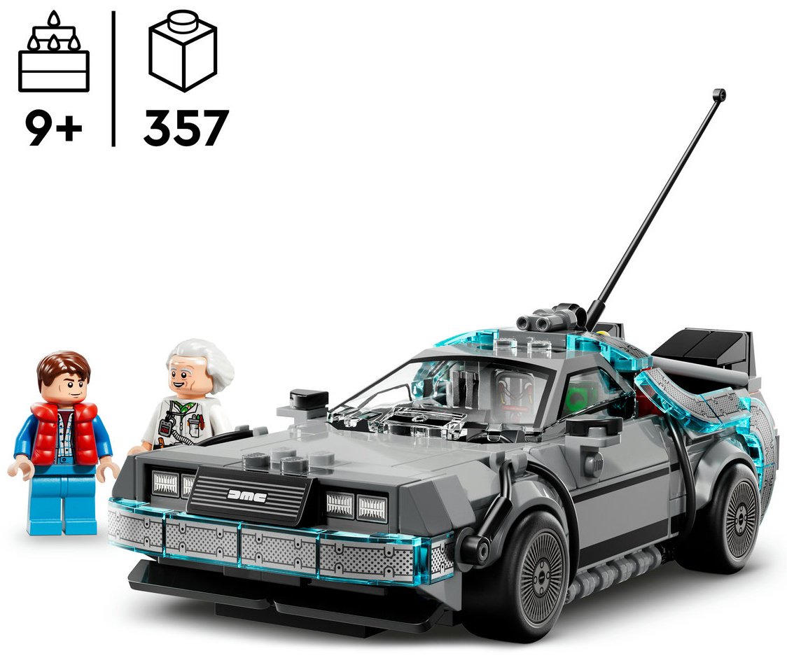 Конструктор LEGO Машина времени из «Назад в будущее» 77256, деталей 357 шт