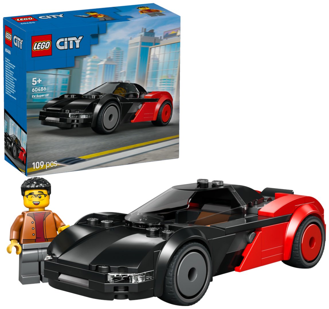 Конструктор LEGO Электромобиль-суперкар 60486, деталей 109 шт купить,NaN
