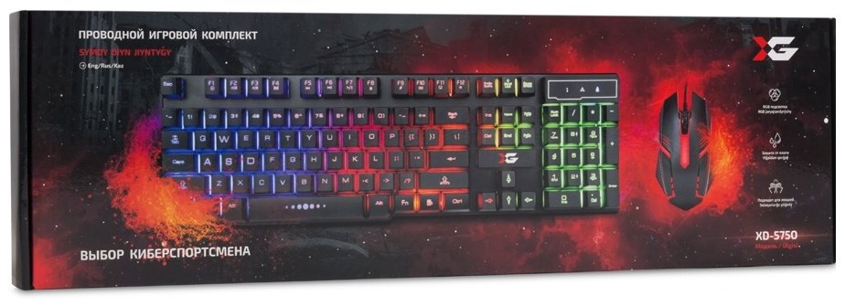 Клавиатура X-Game XD-575OUB черный + мышь купить,3074