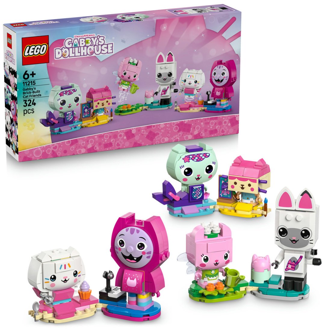 Конструктор LEGO Друзья Габби: кошечки из кубиков 11215, деталей 324 шт