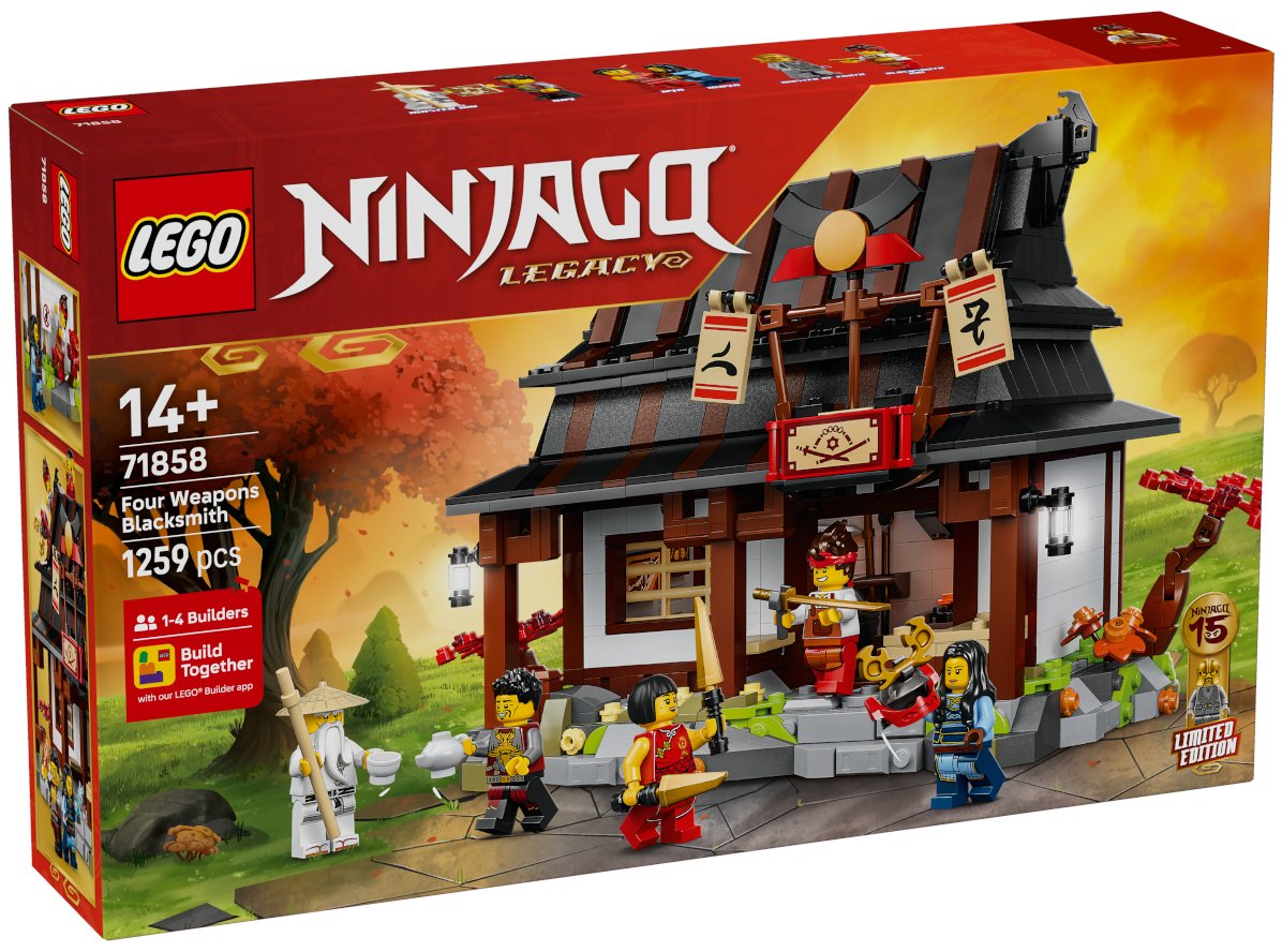 Конструктор LEGO Кузница «Четыре оружия» 71858, деталей 1259 шт