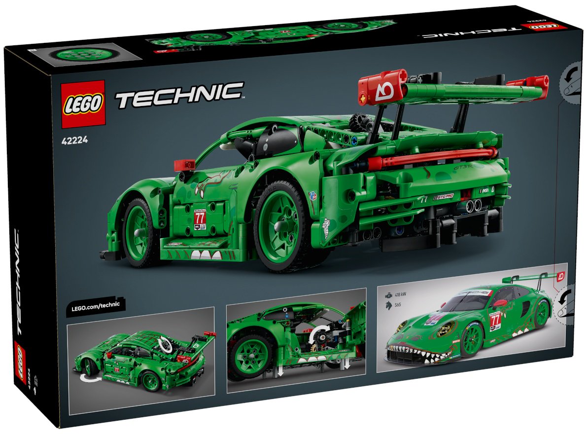 Конструктор LEGO Гоночный автомобиль Porsche 911 GT3 R REXY AO Racing 42224, деталей 1313 шт