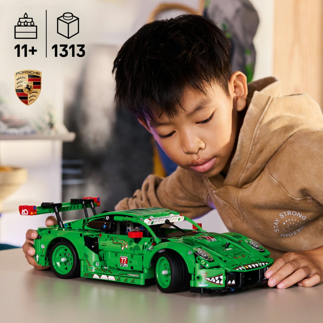 Конструктор LEGO Гоночный автомобиль Porsche 911 GT3 R REXY AO Racing 42224, деталей 1313 шт