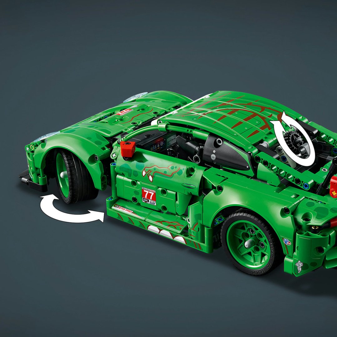 Конструктор LEGO Гоночный автомобиль Porsche 911 GT3 R REXY AO Racing 42224, деталей 1313 шт купить,110288
