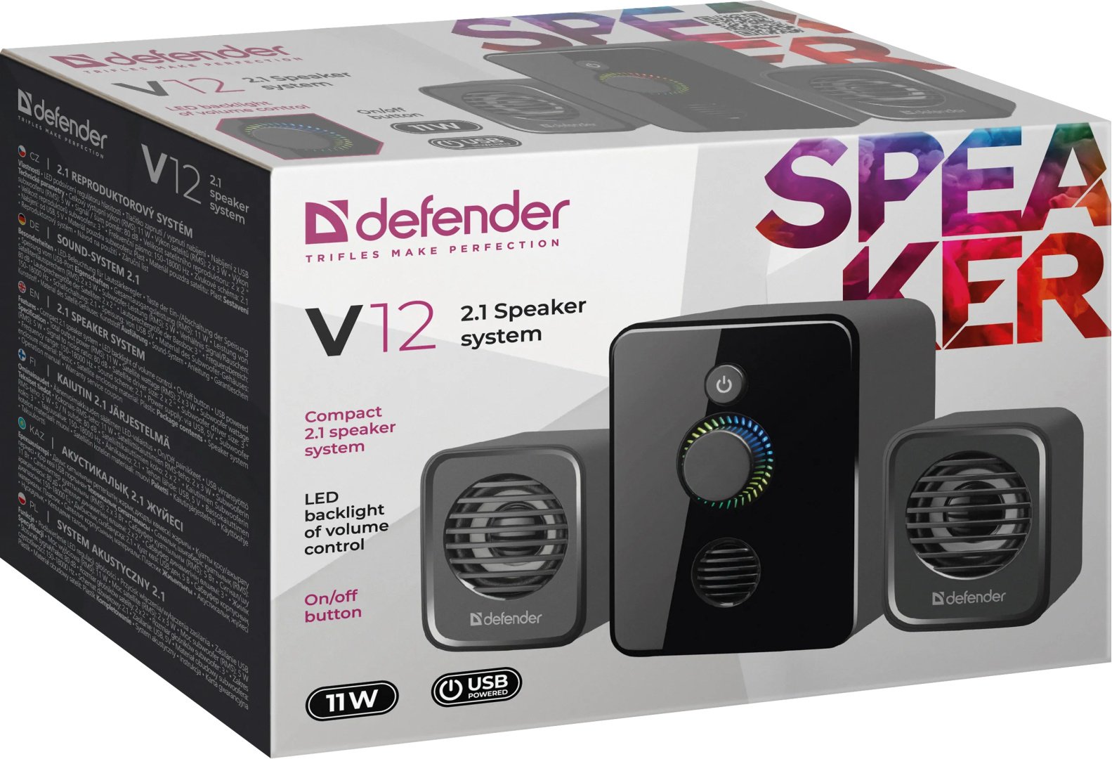 Акустическая система Defender Defender V12 черный