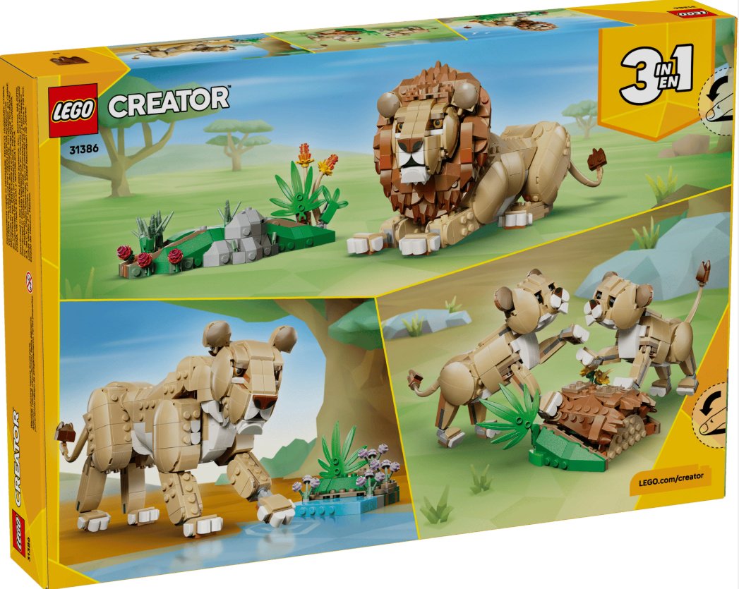 Конструктор LEGO Creator 3в1 лев 31386, деталей 839 шт купить,59906