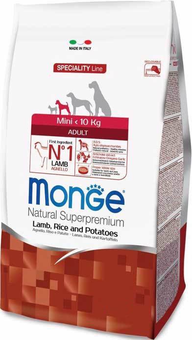 Сухой корм Monge Dog Breeder Mini с бараниной 15кг