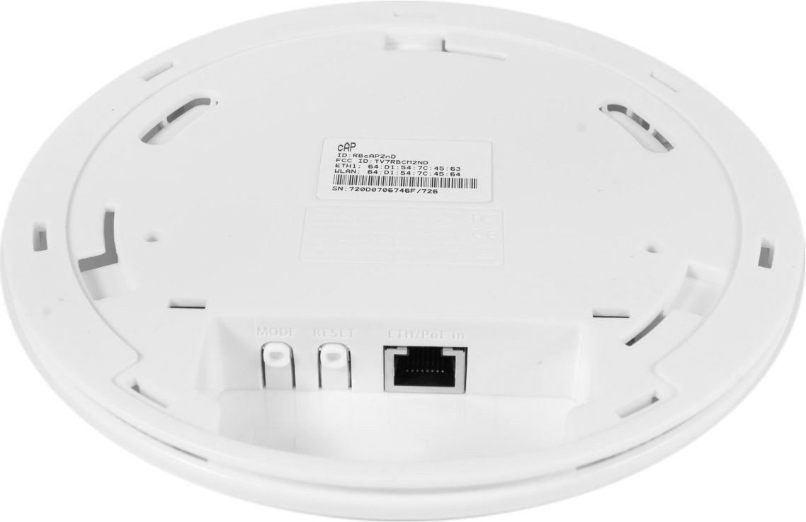 Точка доступа MikroTik cAP RBcAP2nD белая купить,0
