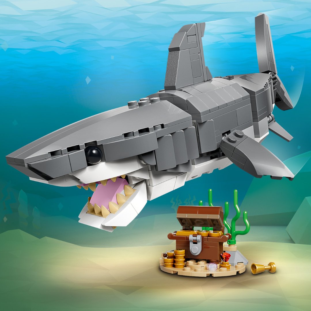 Конструктор LEGO Злобная акула и сундук с сокровищами 31381, деталей 379 шт купить,26109