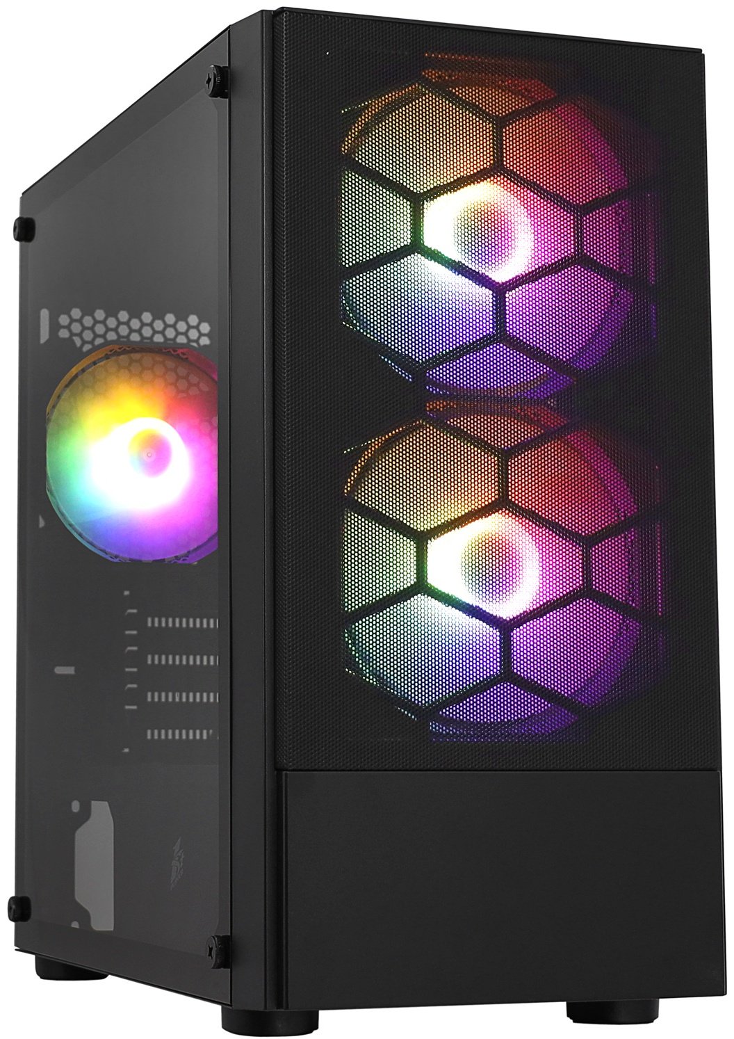 Корпус 1STPLAYER FIREBASE X4-M-BK-2F1P-1F1 черный