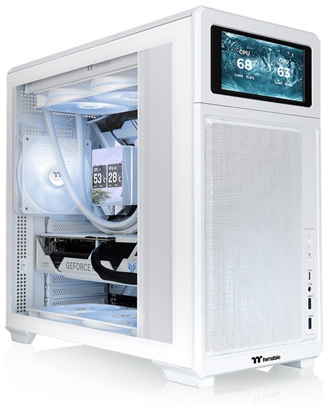 Корпус Thermaltake TR300 TG Snow белый