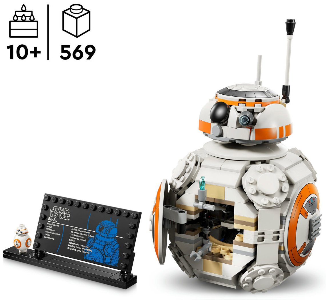 Конструктор LEGO Астромеханический дроид BB-8 Star Wars 75452, деталей 569 шт