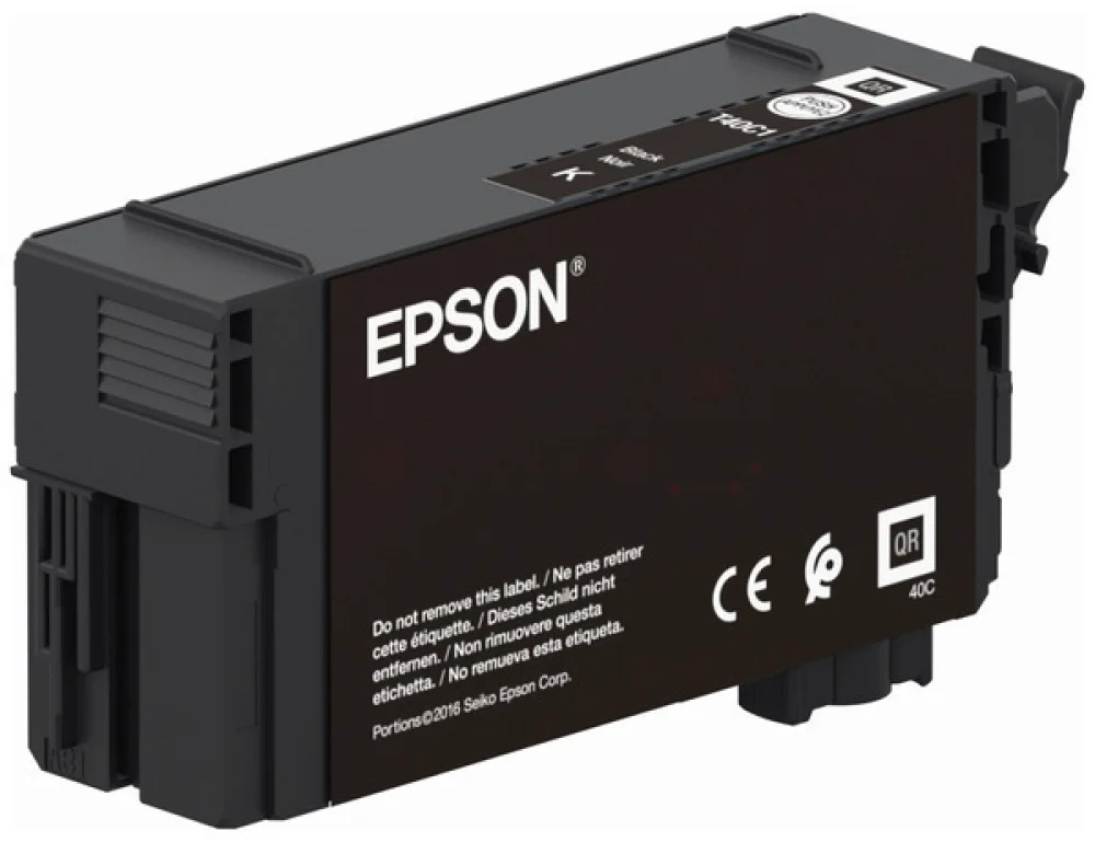 Картридж струйный Epson C13T40C140 черный купить,NaN
