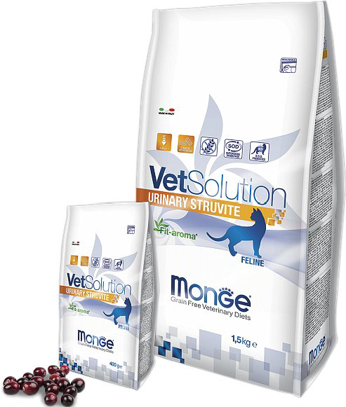 Сухой корм Monge VetSolution Cat Urinary Oxalate с рыбой 1.5 кг купить,NaN