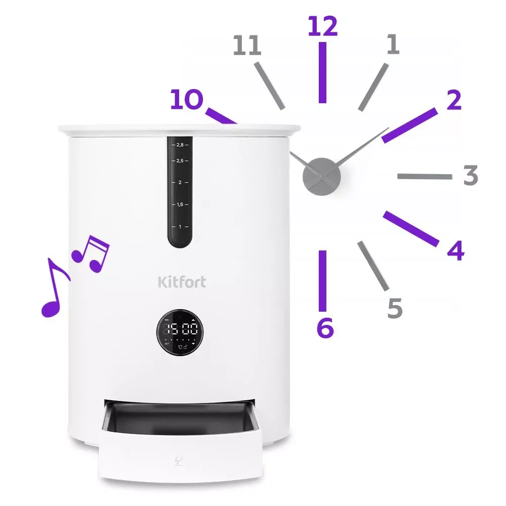 Умная кормушка для животных Kitfort КТ-2080 - ForteMarket Умная кормушка для животных Kitfort КТ-2080 купить,0