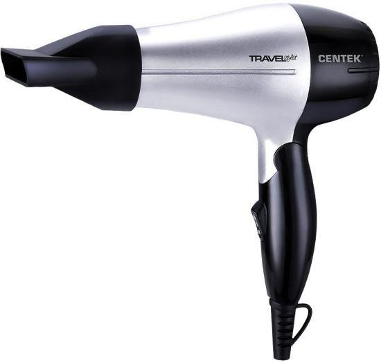 Фен Centek CT-2258 черно-серебристый