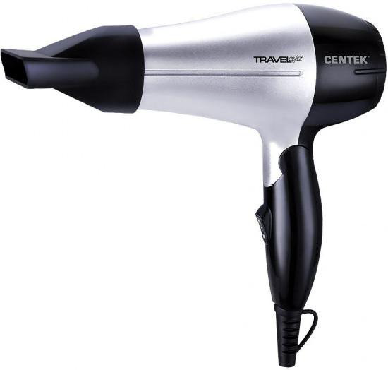 Фен Centek CT-2258 черно-серебристый