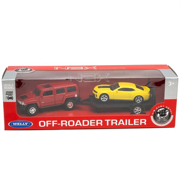 Игровой набор Welly Hummer H3 Chevrolet Camaro ZL1 купить,NaN