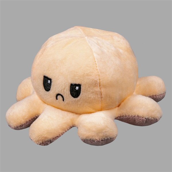 Мягкая игрушка Octopus   Осьминог-перевертыш 20см коричневая-кремовая купить,NaN
