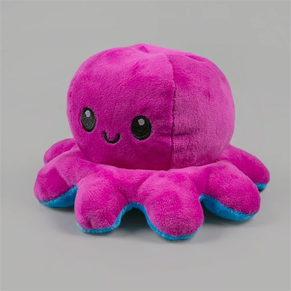 Мягкая игрушка Octopus  Осьминог-перевертыш 20см синяя-бордовая купить,NaN