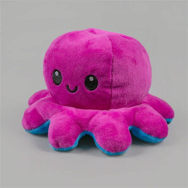 Мягкая игрушка Octopus  Осьминог-перевертыш 20см синяя-бордовая купить,NaN