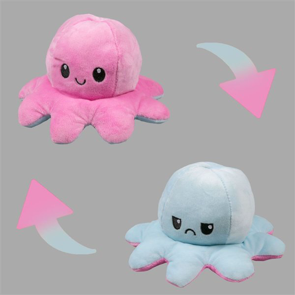 Мягкая игрушка Octopus   Осьминог-перевертыш 20см розовая-ментоловая купить,NaN