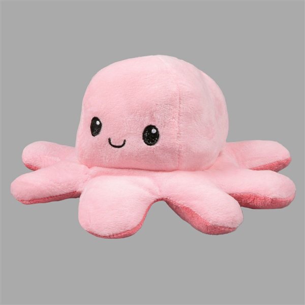 Мягкая игрушка Octopus  Осьминог-перевертыш  30см розовая-светло-розовая купить,NaN