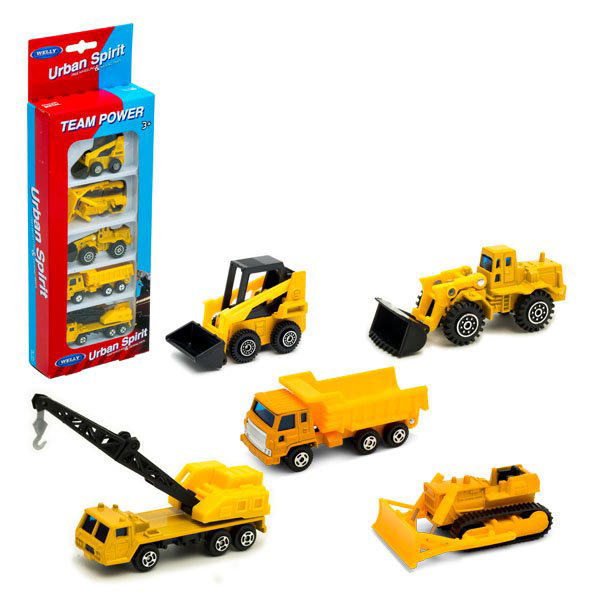 Игровой набор Welly Строительная техника 97506R-1 5шт  купить,NaN