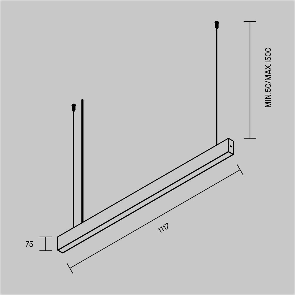 Люстра подвесная Technical LED, кол-во ламп: 1 шт купить,NaN