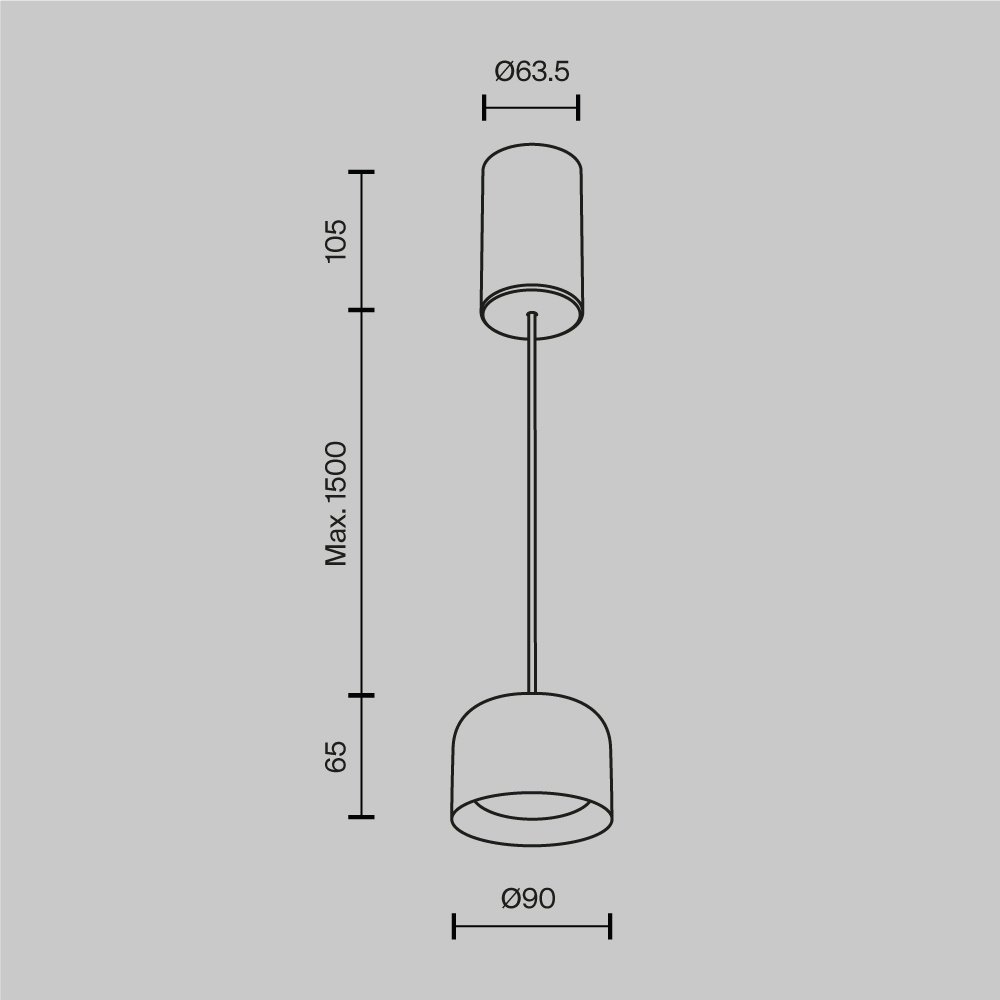Люстра подвесная Technical LED, кол-во ламп: 1 шт купить,NaN