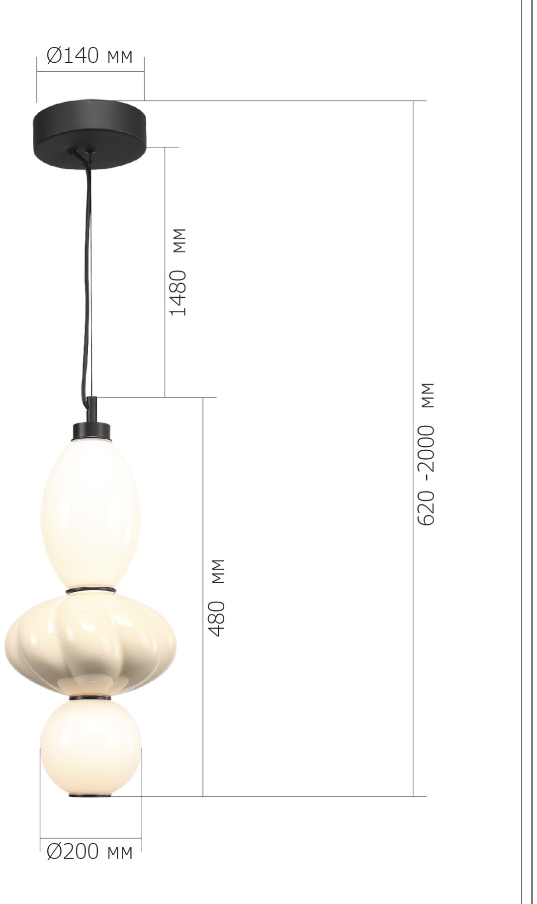 Люстра подвесная ST Luce LED, кол-во ламп: 1 шт купить,NaN