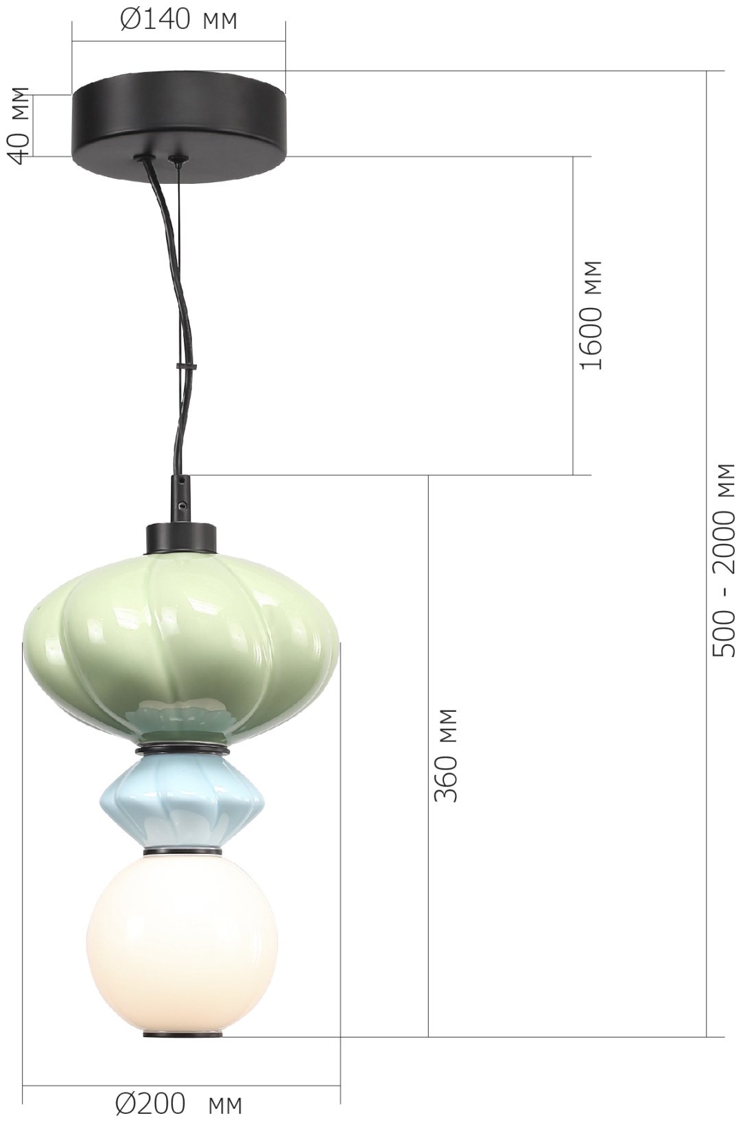 Люстра подвесная ST Luce LED, кол-во ламп: 1 шт купить,NaN