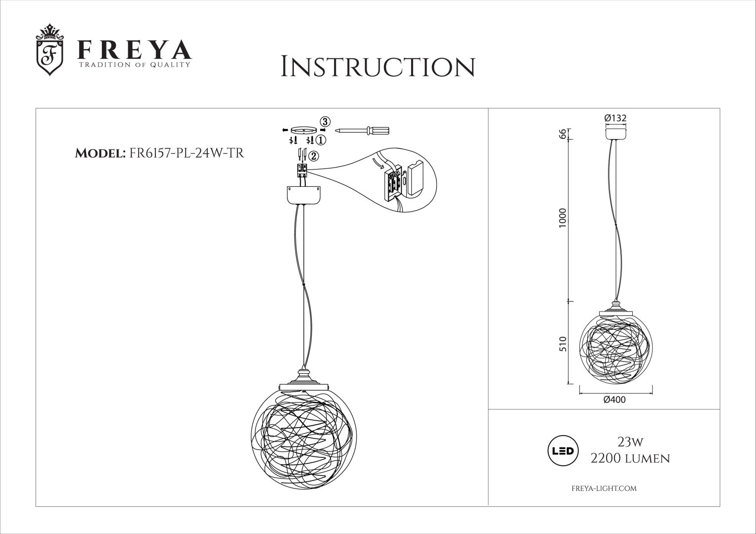 Люстра подвесная Freya LED, кол-во ламп: 1 шт купить,NaN