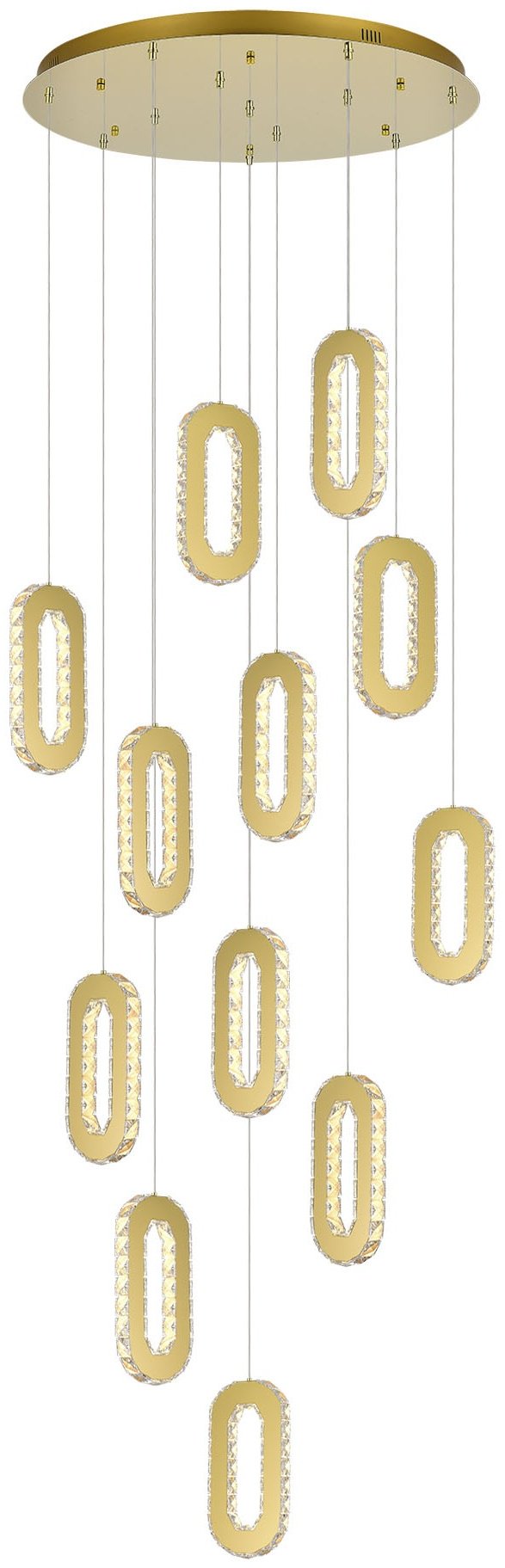Люстра подвесная SVET KZ LED, кол-во ламп: 12 шт купить,NaN