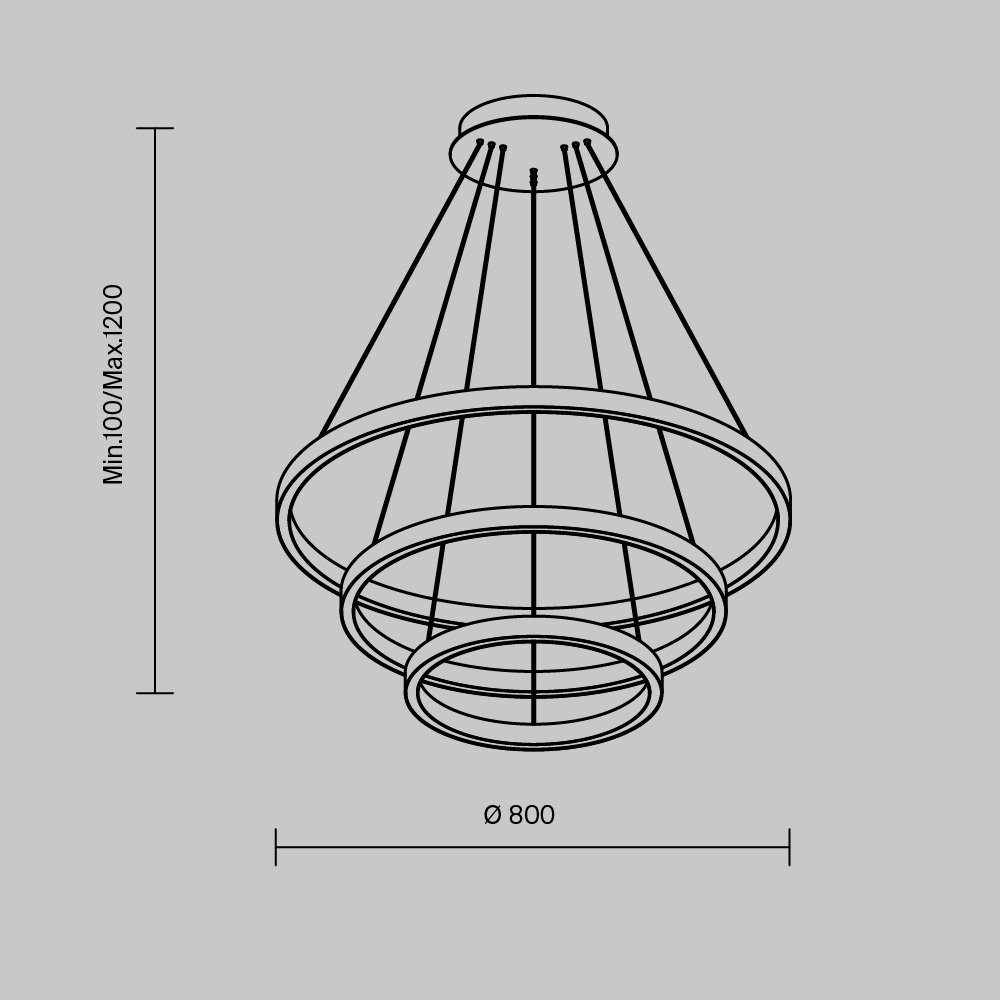 Люстра подвесная Maytoni LED, кол-во ламп: 1 шт купить,NaN