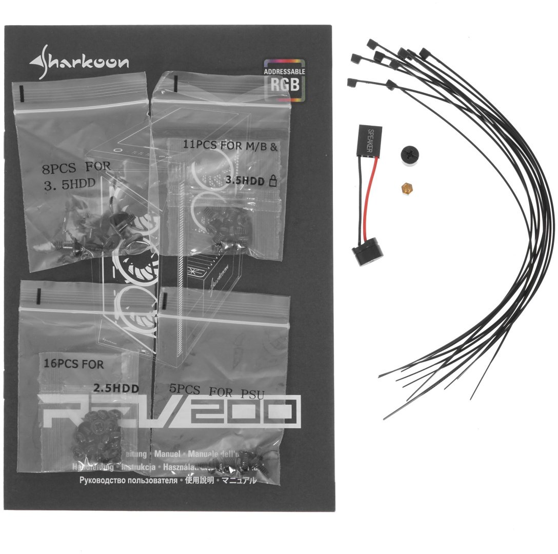Корпус Sharkoon REV200 черный купить,53384