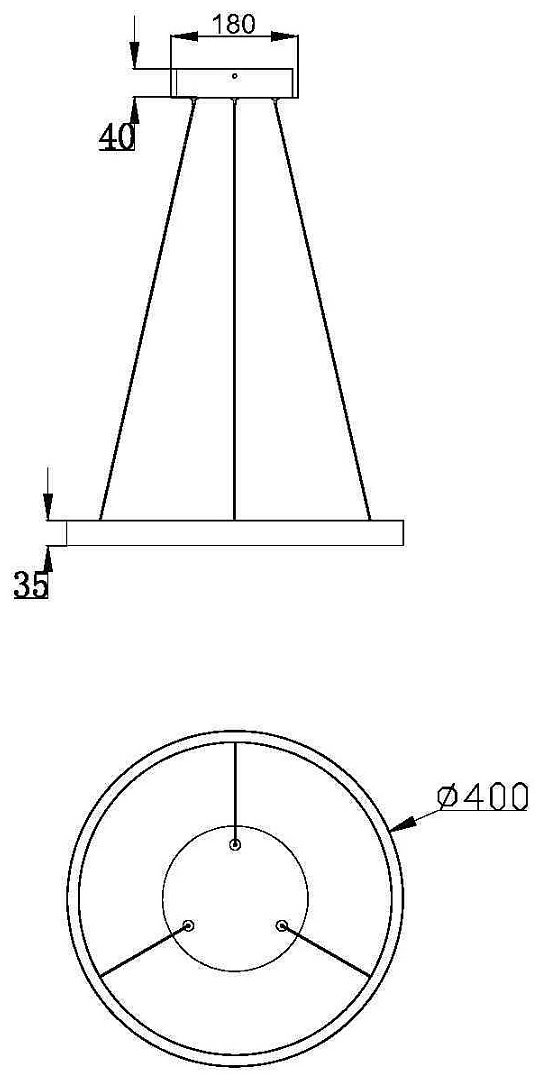 Люстра подвесная SVET KZ LED, кол-во ламп: 1 шт купить,NaN
