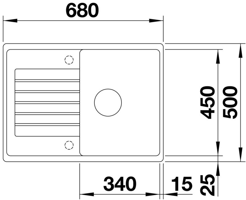 Кухонная мойка Blanco Zia 45 S - Compact мягкий белый (527197) 68х50х19 см, искусственный камень, тон мягкий белый купить,172431