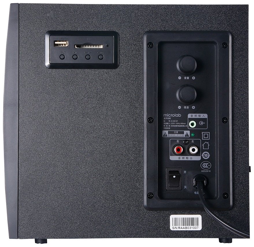 Компьютерные колонки Microlab M300BT черный