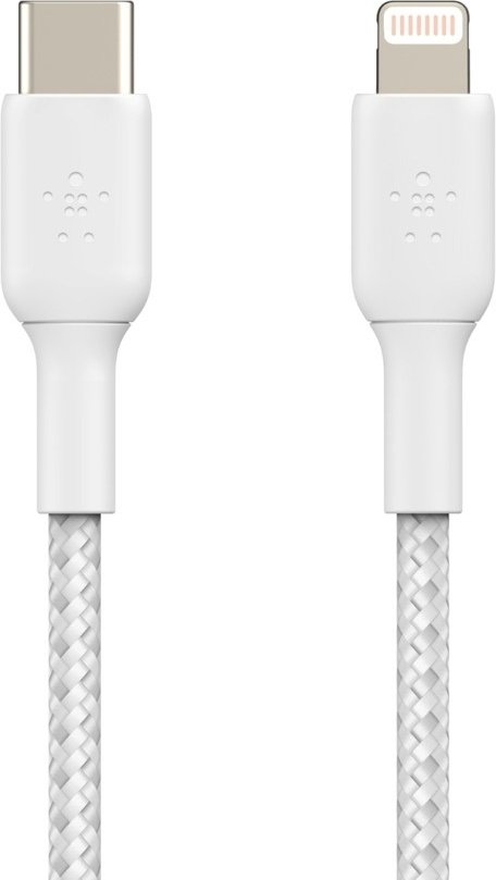 Кабель Belkin USB TypeC (M), Lightning (M), 2 м, CAA004BT2MWH белый
