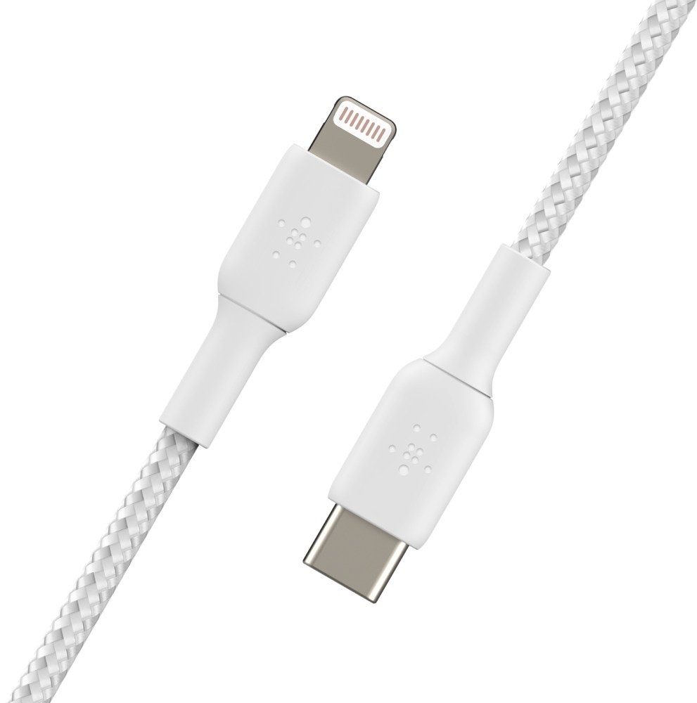 Кабель Belkin USB TypeC (M), Lightning (M), 2 м, CAA004BT2MWH белый
