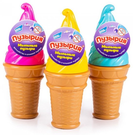 Мыльные пузыри BubbleLand BUBBLELAND MP231P Мыльные пузыри "Мороженое", 120мл