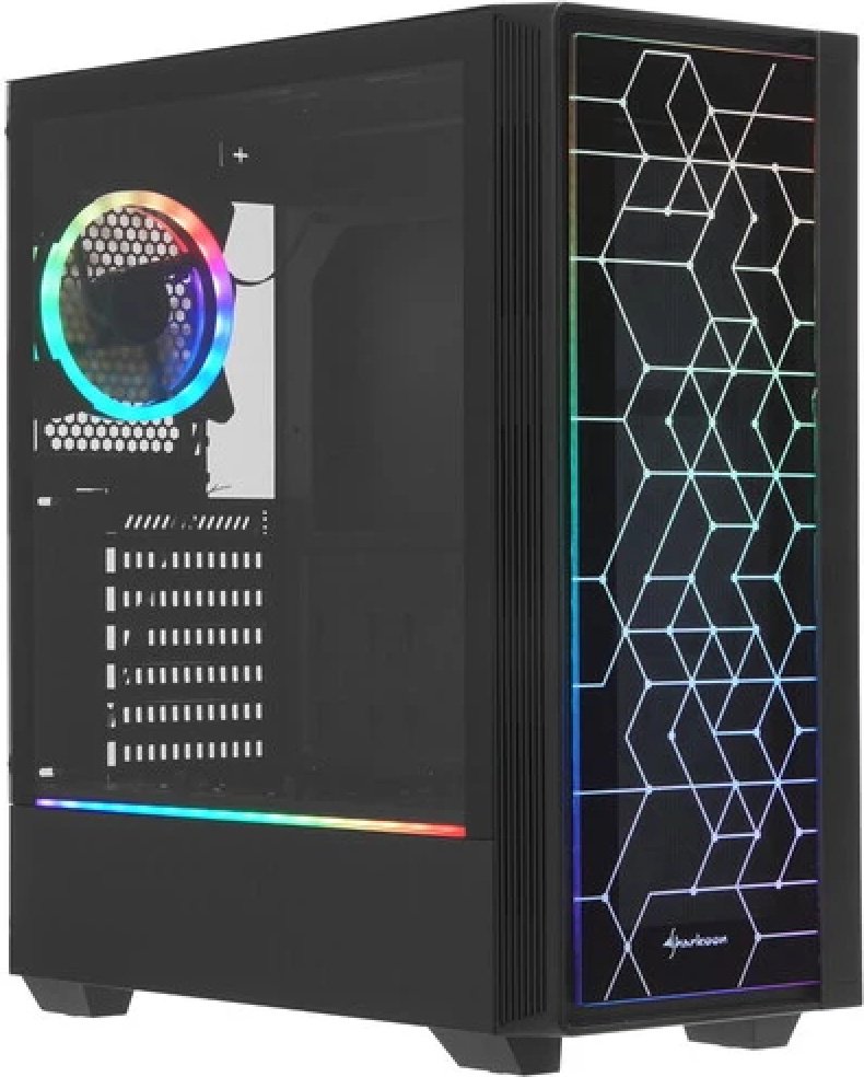 Корпус Sharkoon RGB LIT100 черный купить,33477