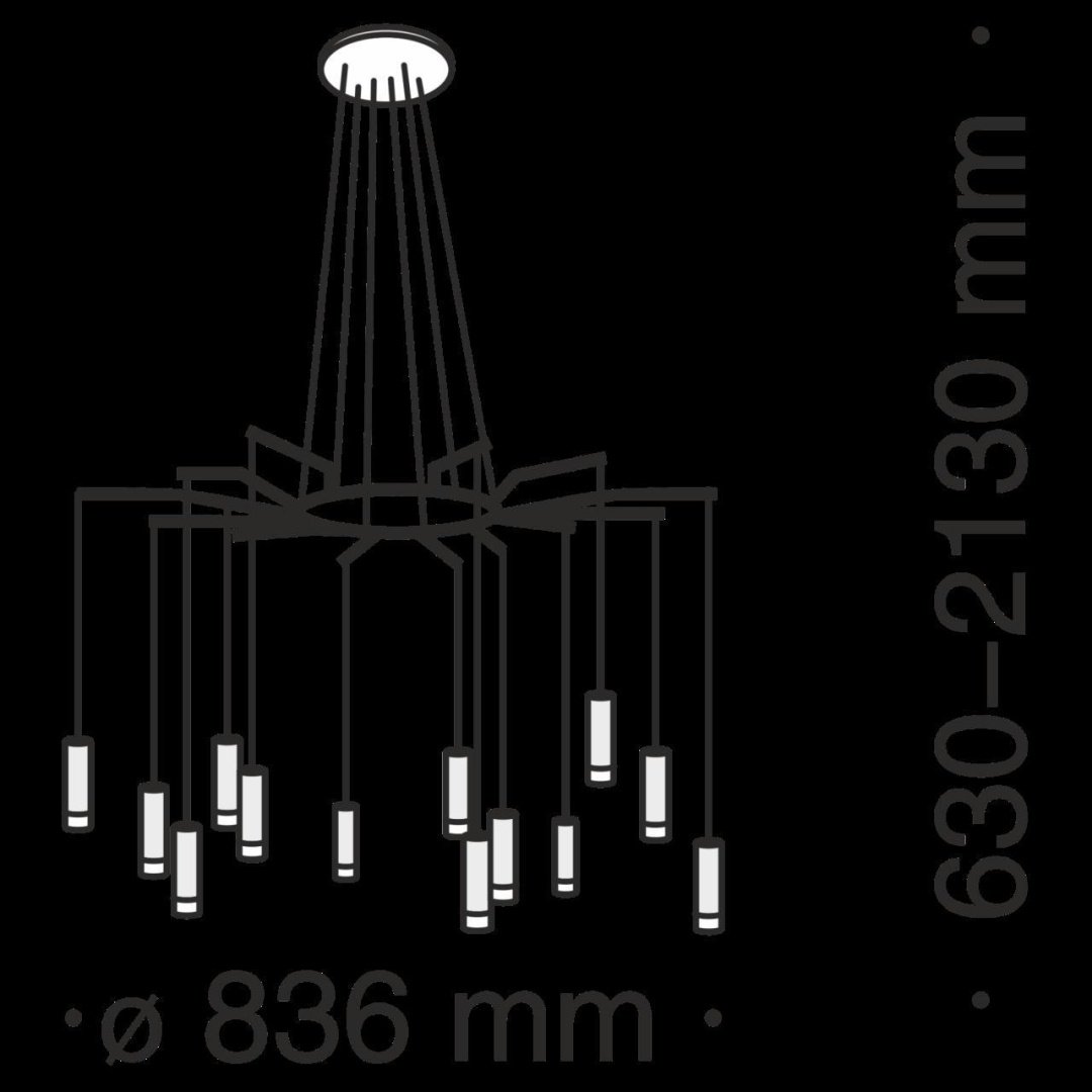 Люстра подвесная Maytoni G9, кол-во ламп: 12 шт купить,NaN