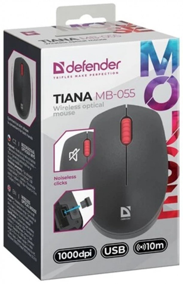 Мышь Defender Tiana MB-055 черный
