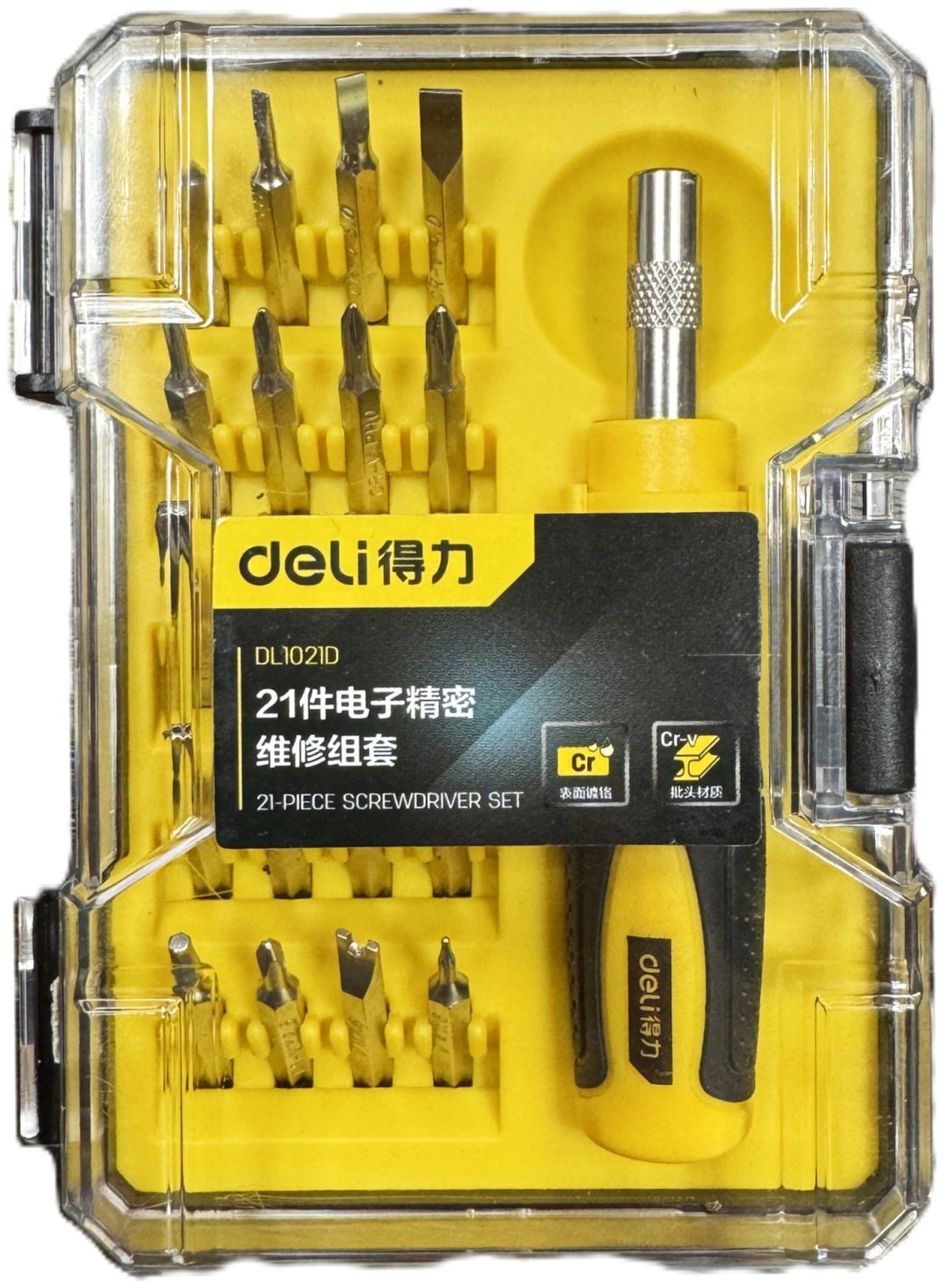 DELI отвертка с насадками DL1021D PH2х32 мм