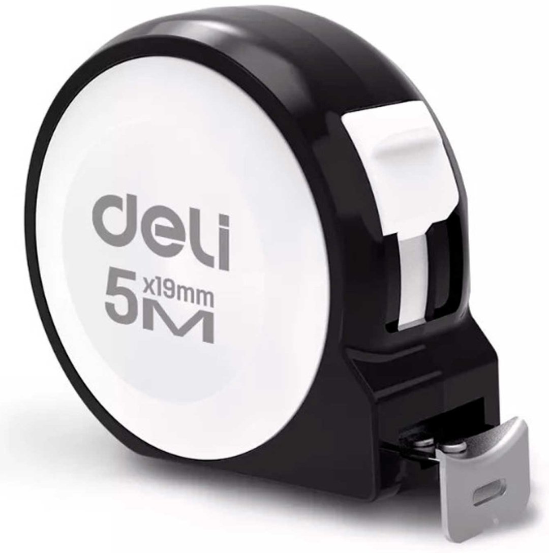 DELI рулетка бытовая, строительная H8005A, 5 м х 19 мм