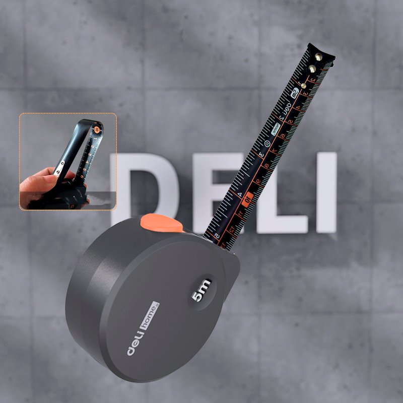 DELI рулетка бытовая HT8519CY, 5 м х 19 мм