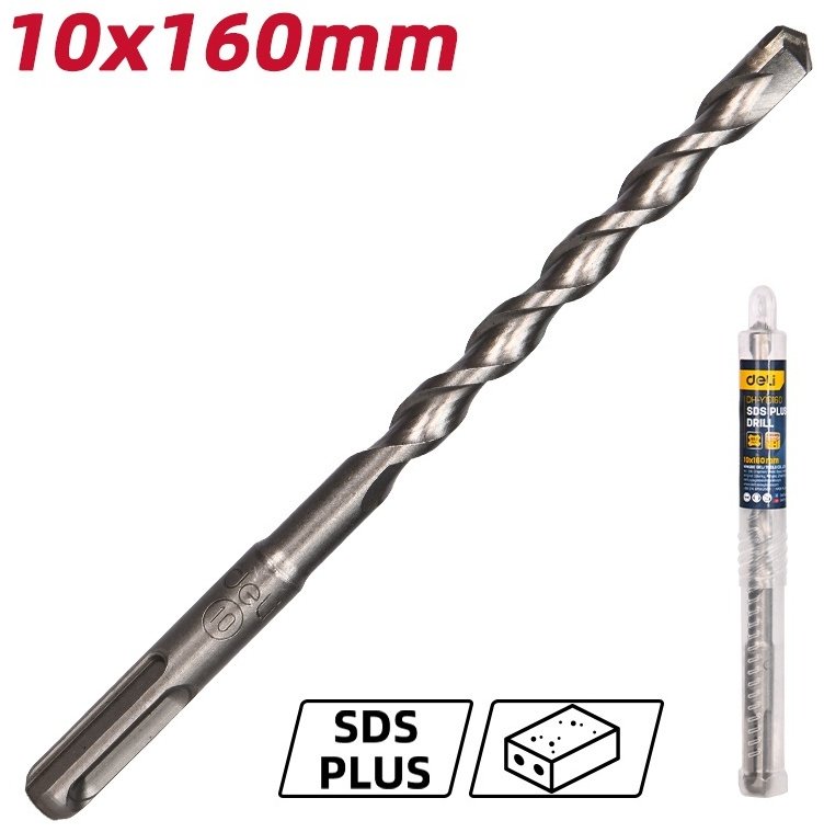 DELI бур EDH-Y10160 (SDS-plus, 10х160х210 мм) 1 шт