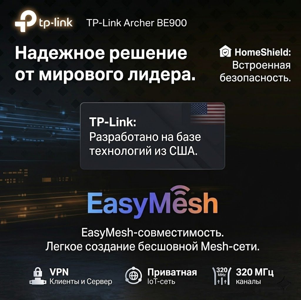 Wi-Fi роутер TP-LINK Archer BE900